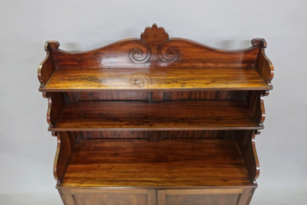 GEORGIAN WATERFALL BOOKCASE CABINET ATTRIBUTED TO GILLOWS View XVII