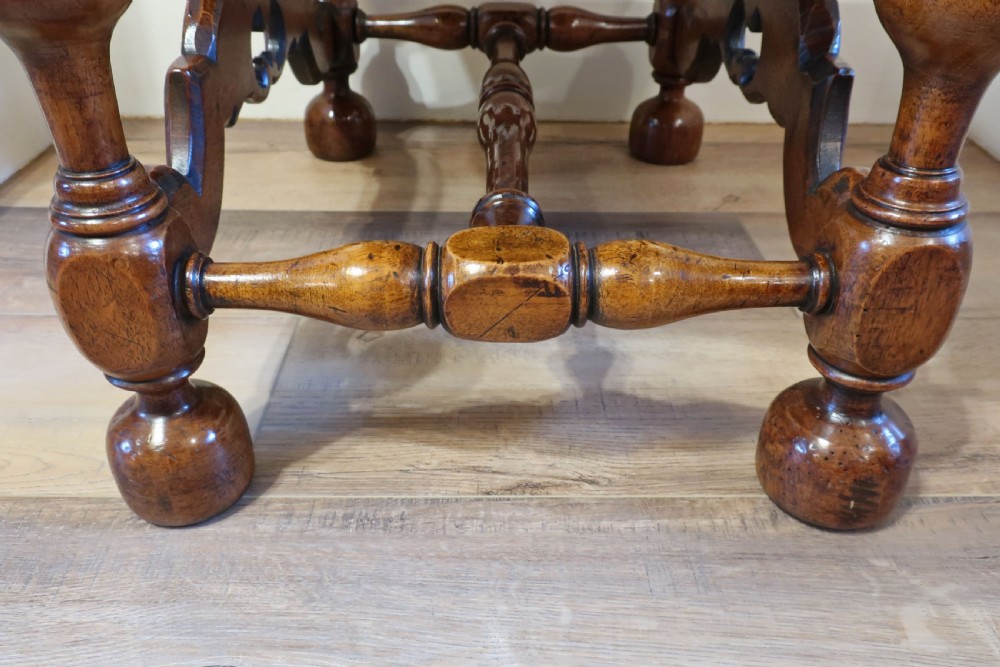 Victorian Walnut Queen Anne Style Stool View VIII