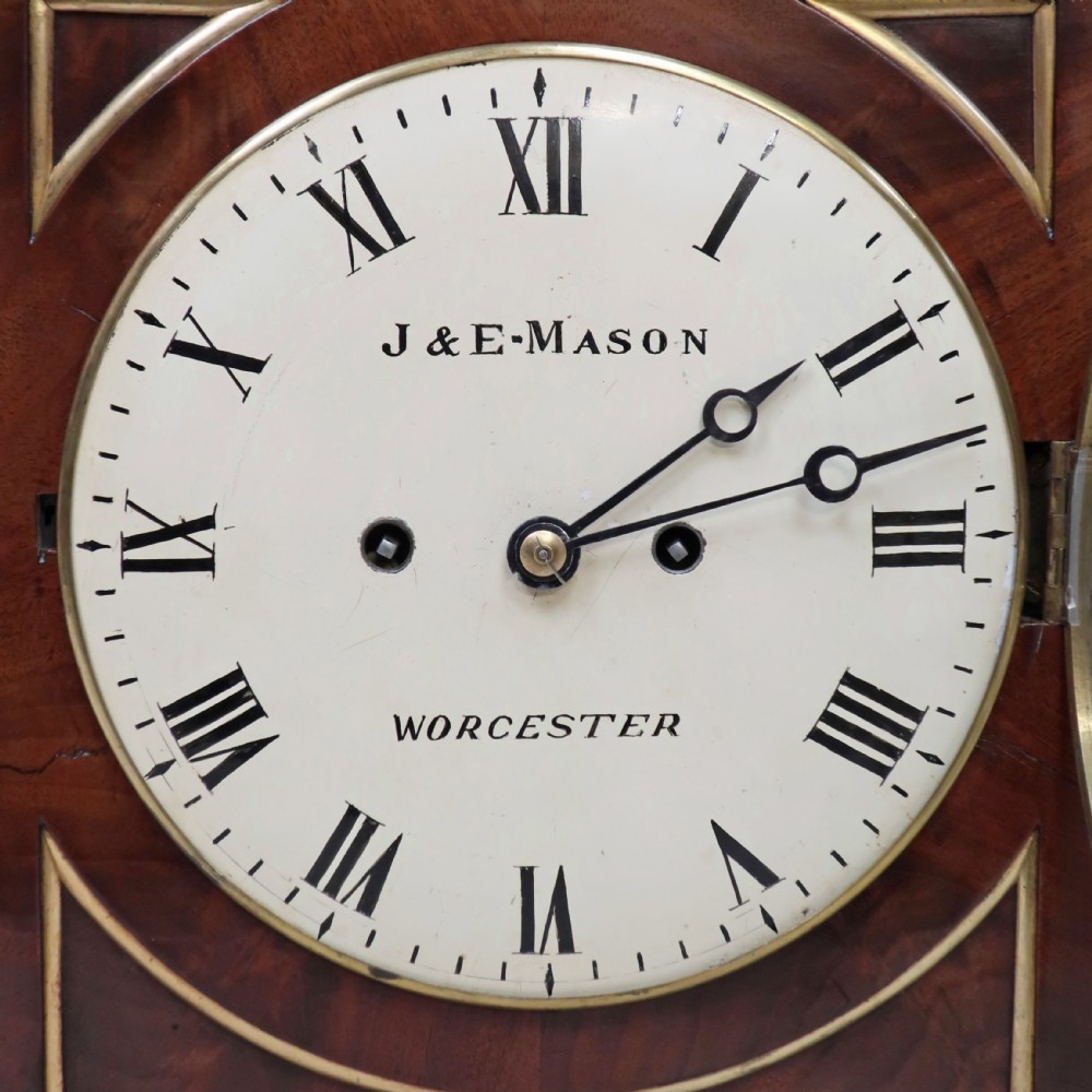William IV Mahogany Bracket Clock by J & E Mason View IV