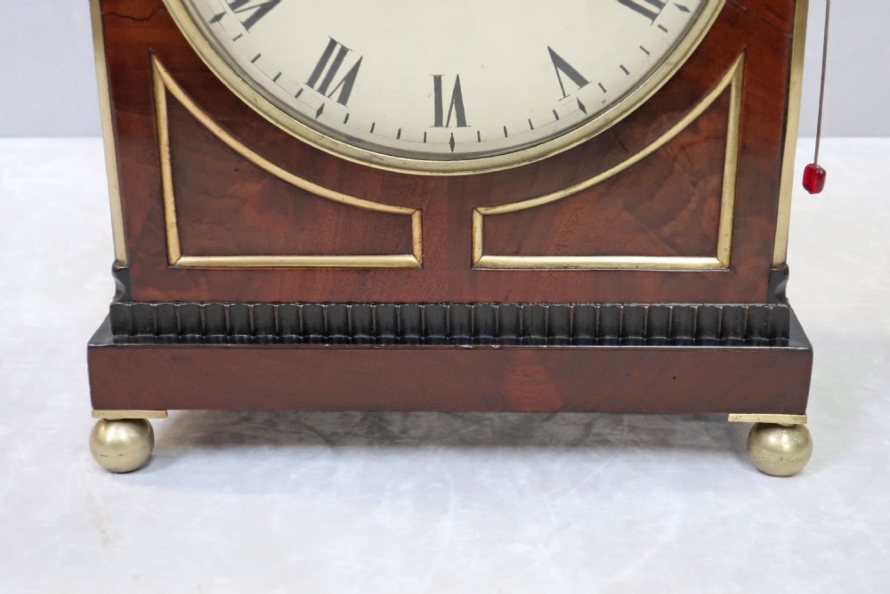 William IV Mahogany Bracket Clock by J & E Mason View V