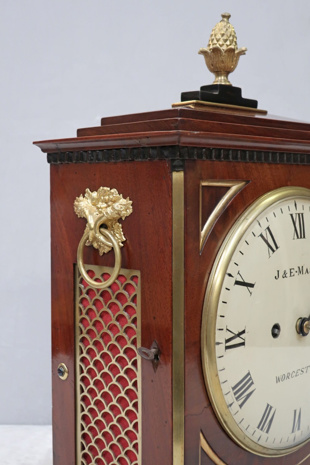 William IV Mahogany Bracket Clock by J & E Mason View VI