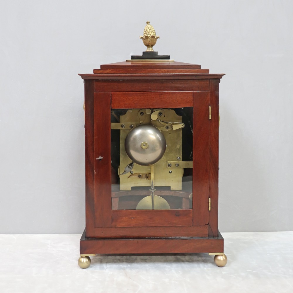 William IV Mahogany Bracket Clock by J & E Mason View X