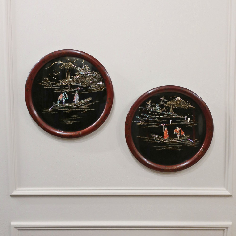 PAIR OF JAPANESE MEIJI PERIOD SHIBAYAMA PICTURES
