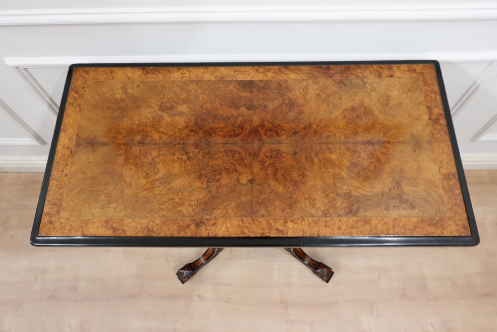 Victorian Burr Walnut Side Table View IV