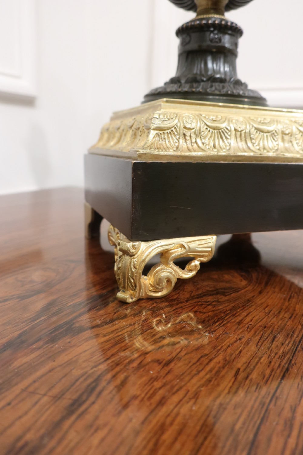 Pair of French Bronze & Gilt Table Lamps View VII