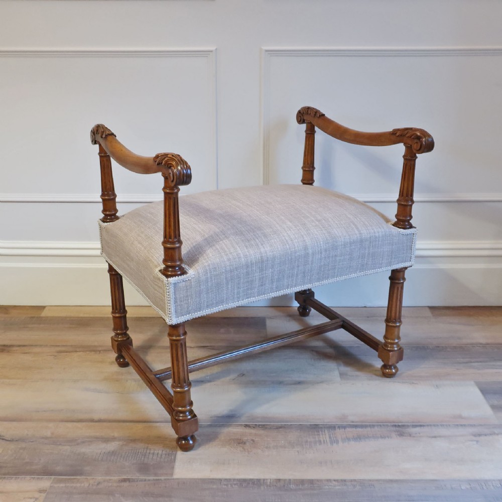 French Walnut Window Chair