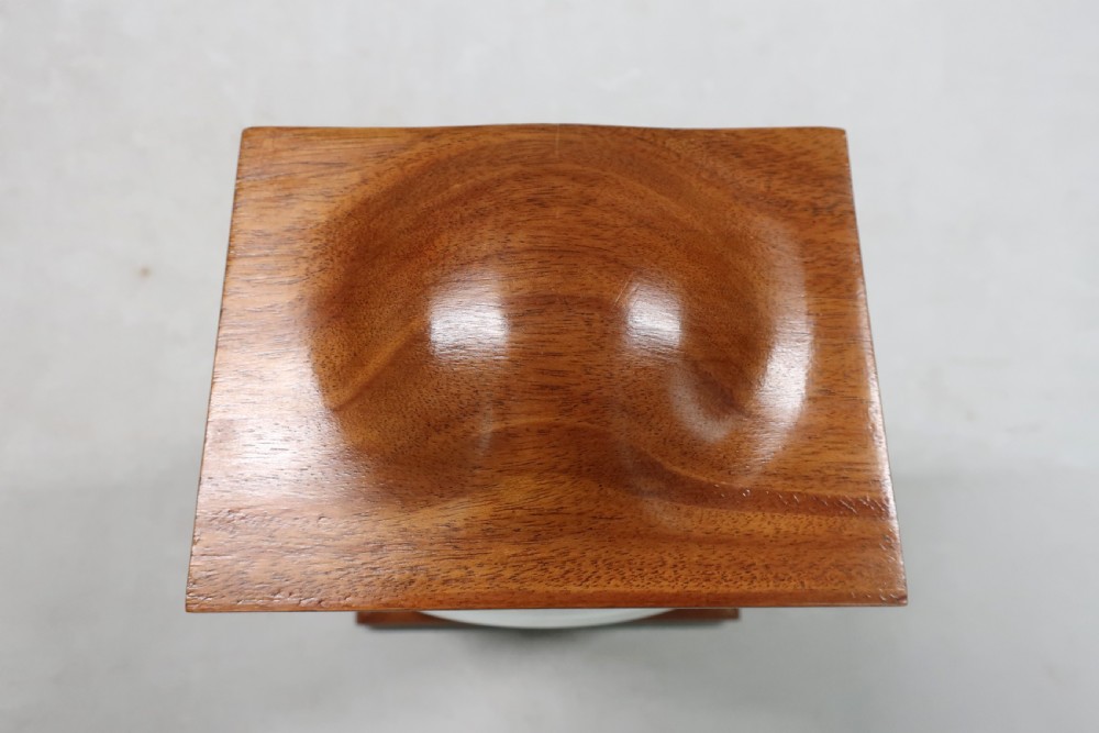 French Art Nouveau Mahogany Inlaid Mantel Clock View VII