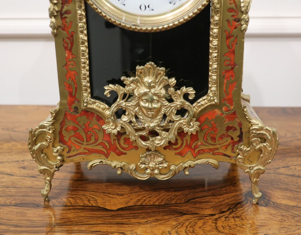 French 19th Century Louis XIV Style Boulle Mantel Clock by Vincenti View IV
