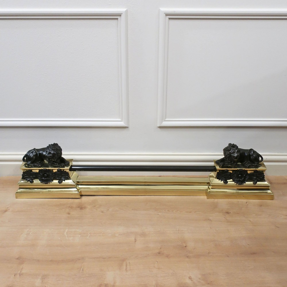 French 19th Century Bronze & Brass Extending Fender