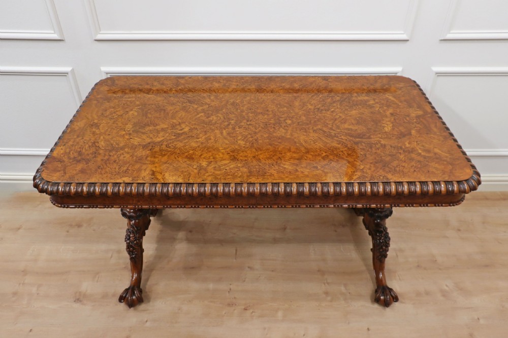 Georgian Pollard Oak Writing Table by Gillows View III