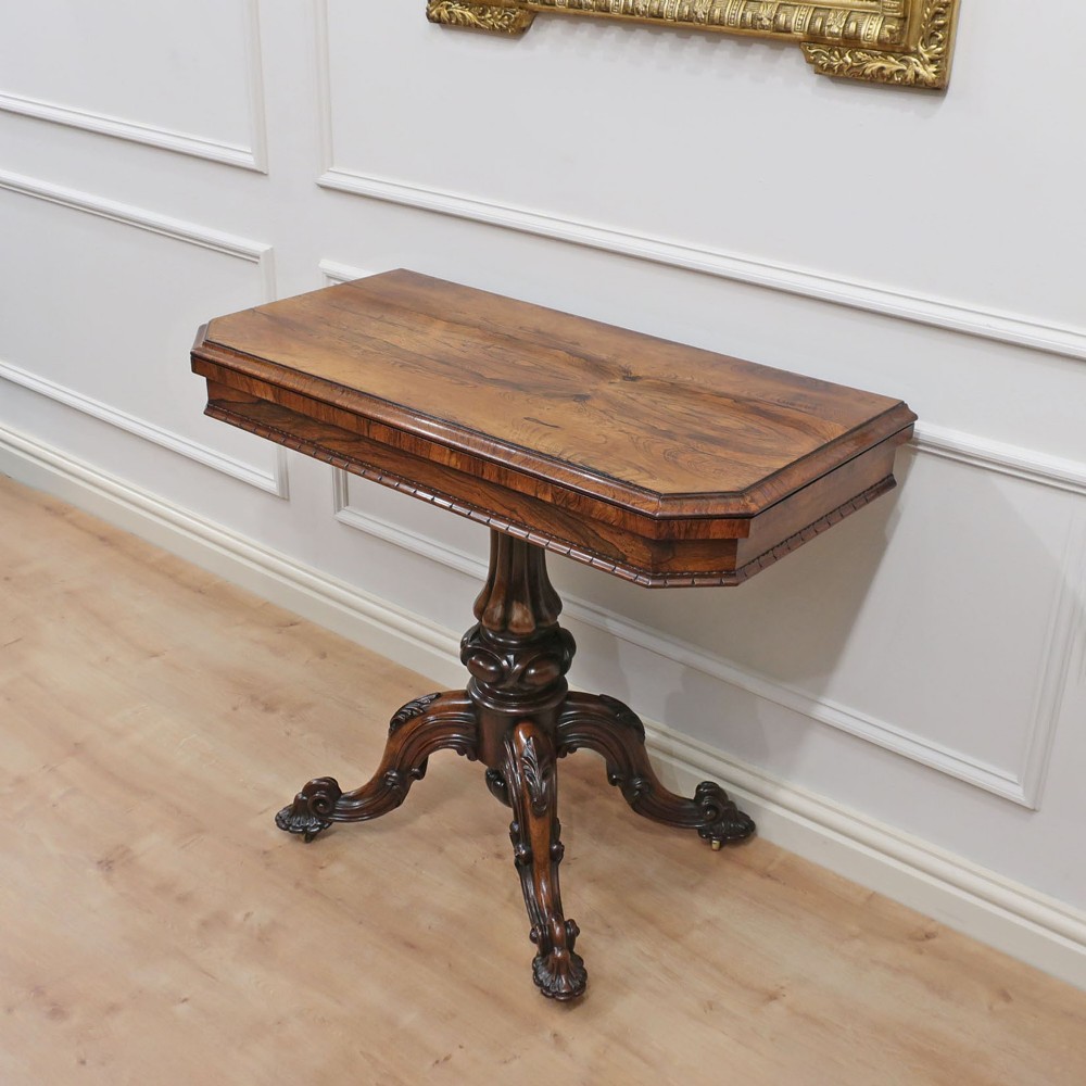 Victorian Rosewood Games Side Table