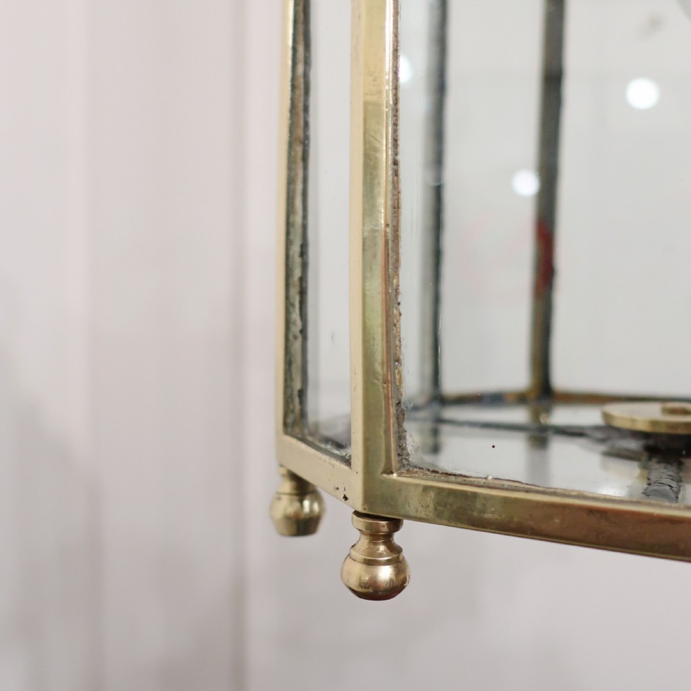 Victorian Brass and Copper Hall Lantern View VI