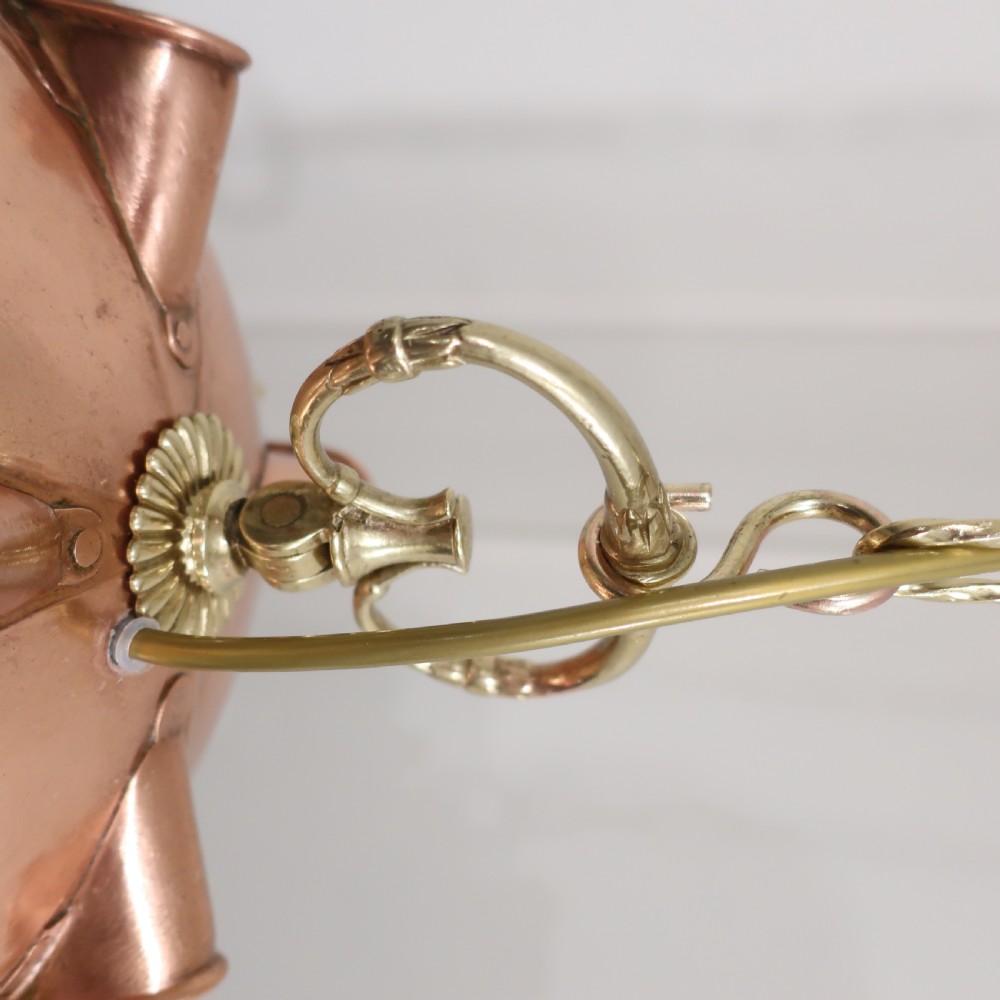 Victorian Brass and Copper Hall Lantern View X