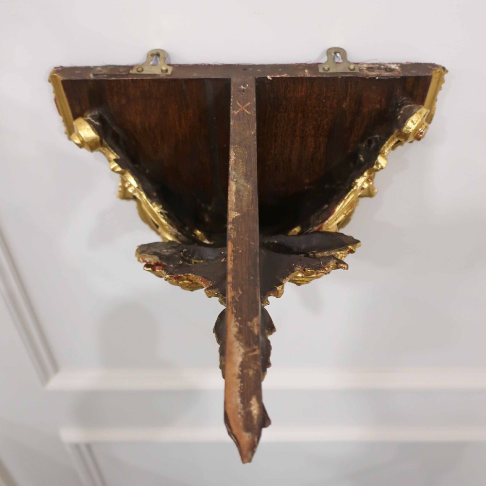 Pair of Victorian Rococo Style Gilt Wall Brackets View XII