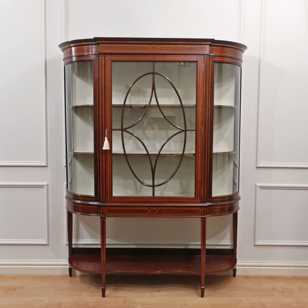 Edwardian Display Cabinet Attributed to Maple & Co 