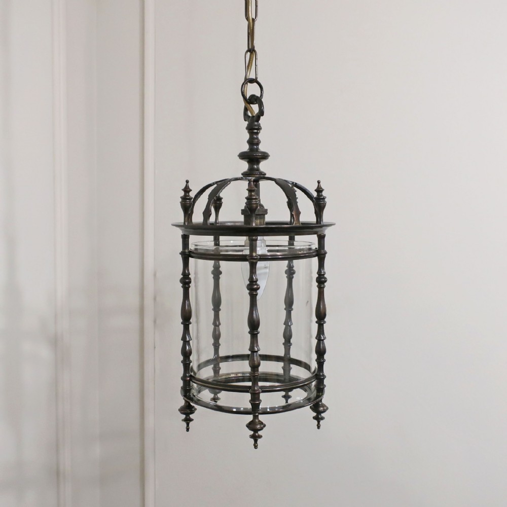Edwardian Bronze Hall Lantern by Faraday & Son