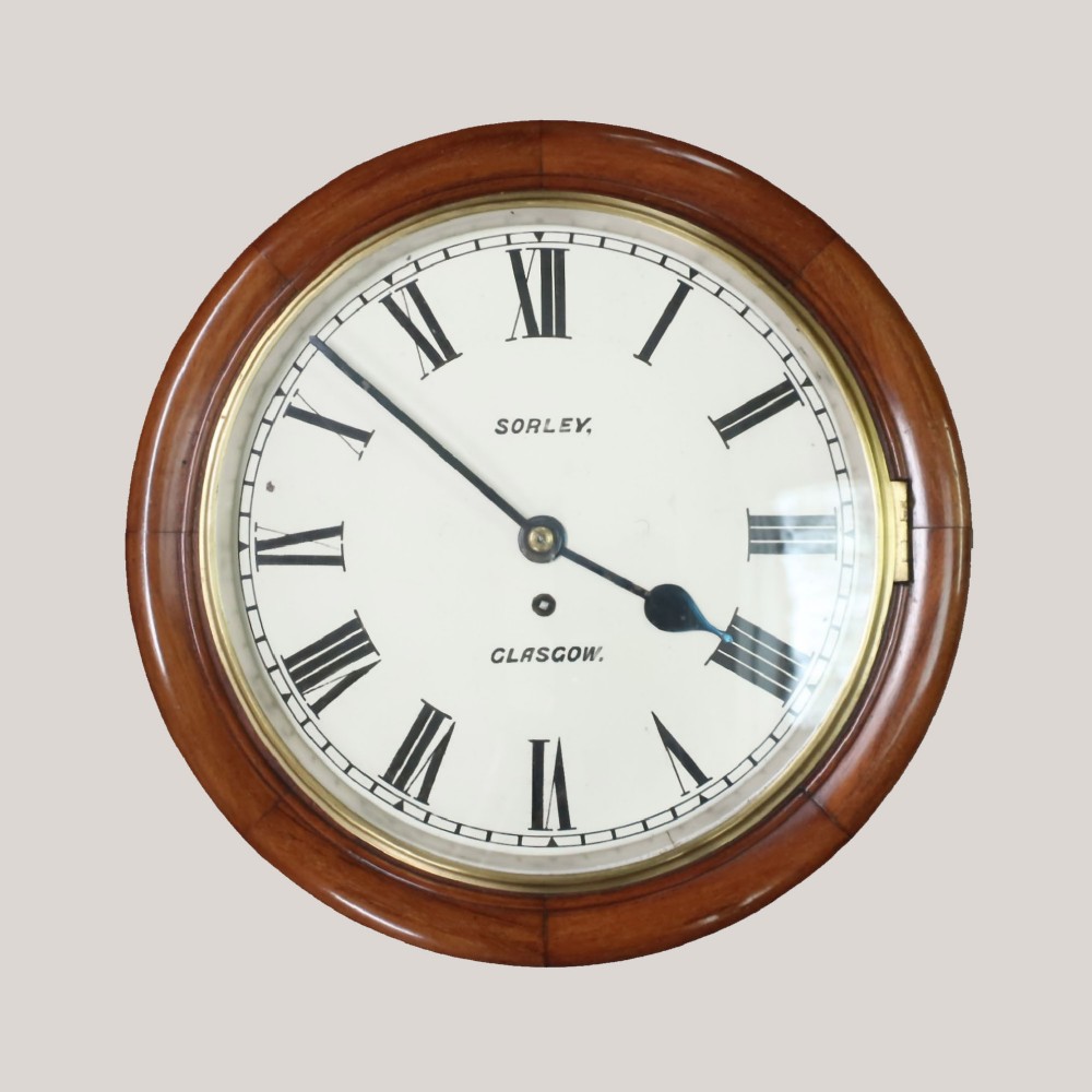 Victorian Wall Clock by Sorely of Glasgow