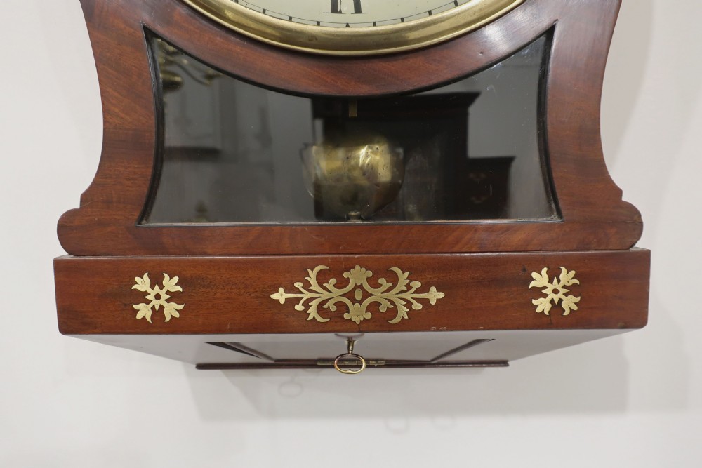 Georgian Timepiece Drop Dial Wall Clock by Condliff of Liverpool View VI