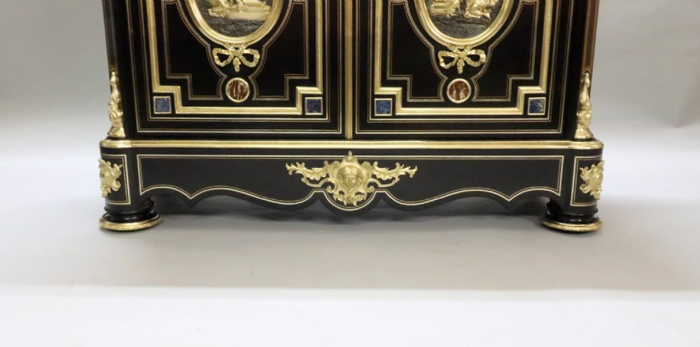 French Louis Philippe Ebonised  Side Cabinet Attributed to Monbro View XIV