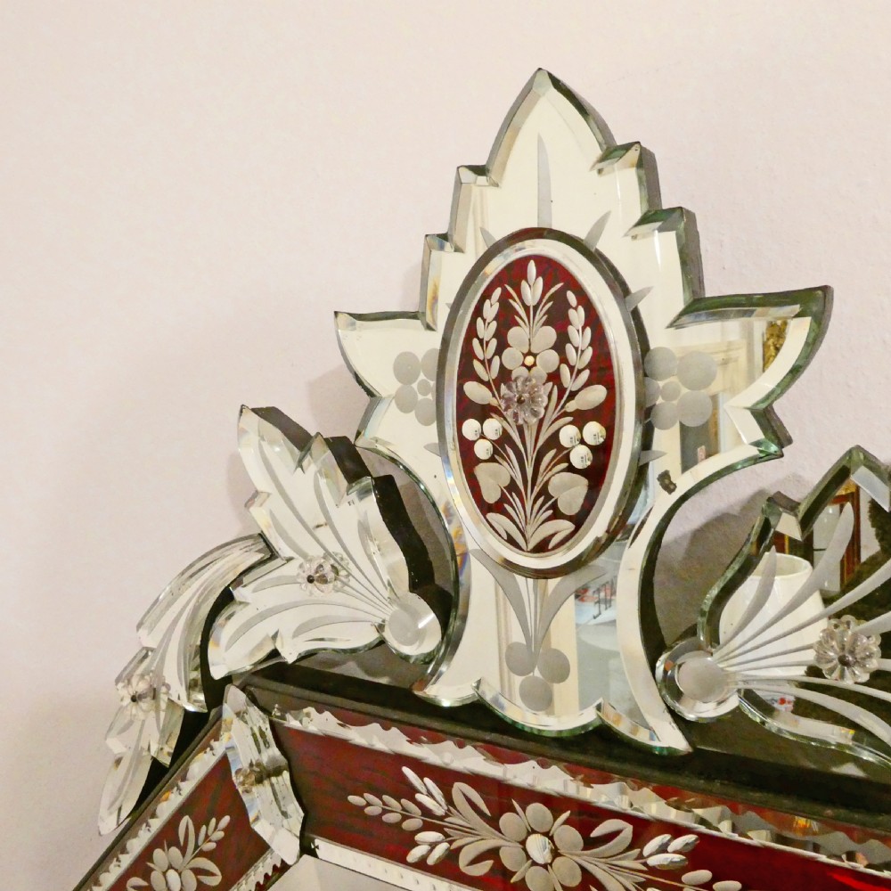 Early 20th Century Italian Venetian Wall Mirror View V