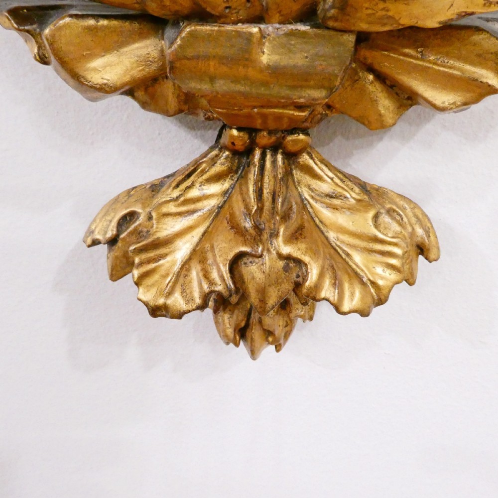Regency Carved Giltwood Convex Wall Mirror View VIII