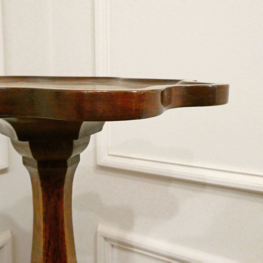 Pair of Edwardian Oak Torchères or Plants Stands View XI