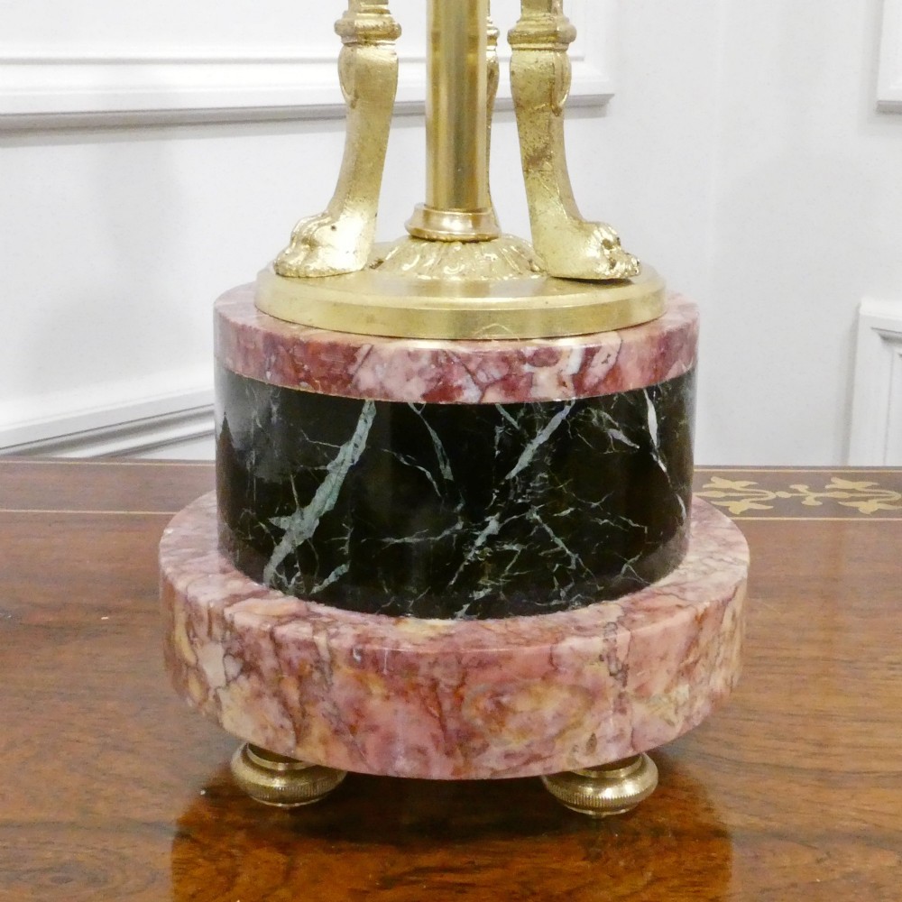 Pair of French Marble & Gilt Bronze Cassolette Table Lamps View XII