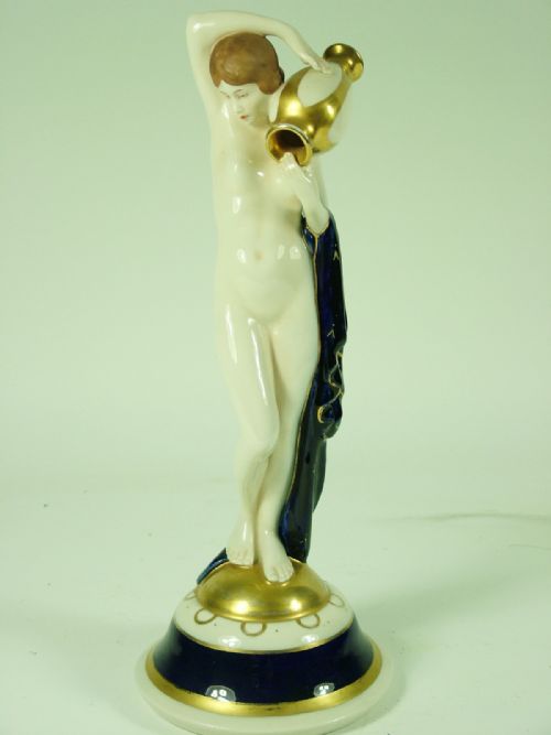 Royal Dux Art Deco Period Water Carrier C.1920