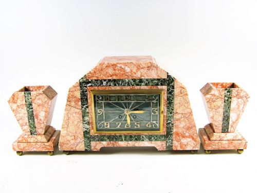 French Art Deco Mantle Clock, C1925, Just Serviced.