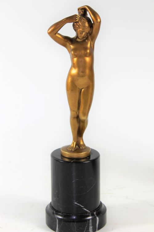 German Art Deco Nouveau Bronze by Otto Rasmussen C1900
