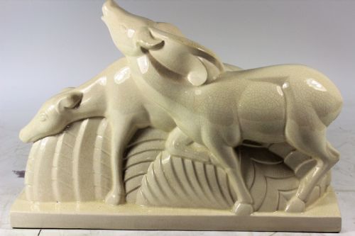 French Art Deco Deer by Lemanceau C1920