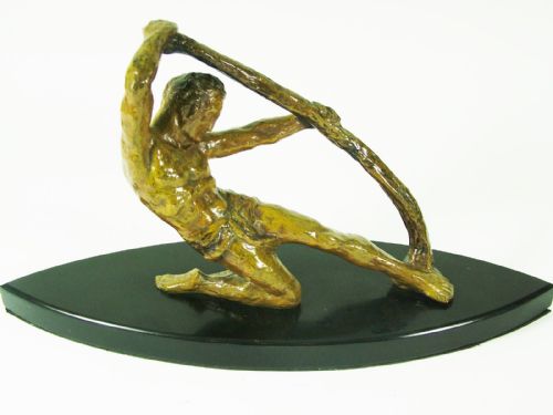 Belgian Art Deco Sculpture of a Strongman by Michel Decoux C1920-30