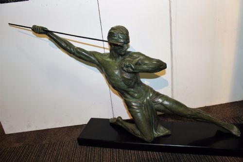 Very Large French Art Deco Javelin Thrower by Roncourt C.1920-30