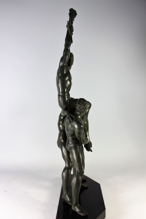 fig 1. Pierre Le Faguays three male athletes c.1920