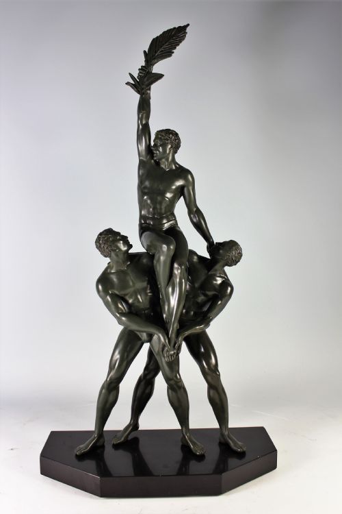 Pierre Le Faguays Three Male Athletes C.1920