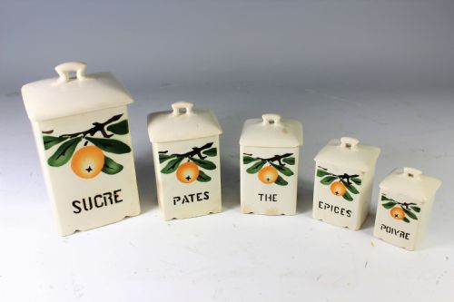 French Kitchen Storage Jars C.1930s