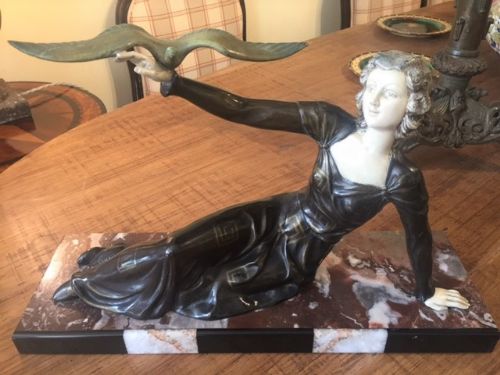 Limousin Large French Art Deco Girl C.1920