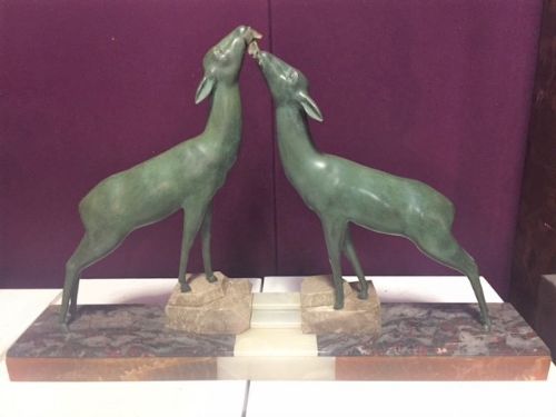 Pair of French Art Deco Deer C1930