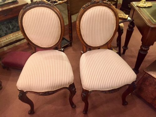Pair of 19th Century French Walnut Chairs
