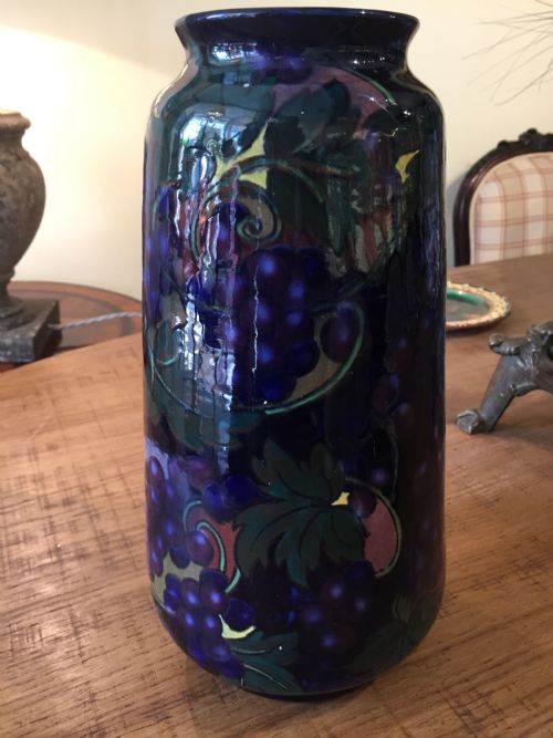 Large Art Deco Royal Stanley Ware Jacobean Vase C.1930