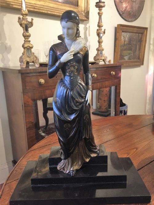 Menneville French Art Deco Lady C.1930