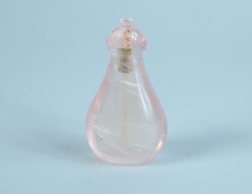 Chinese Rose Quartz Snuff Bottle 19th Century