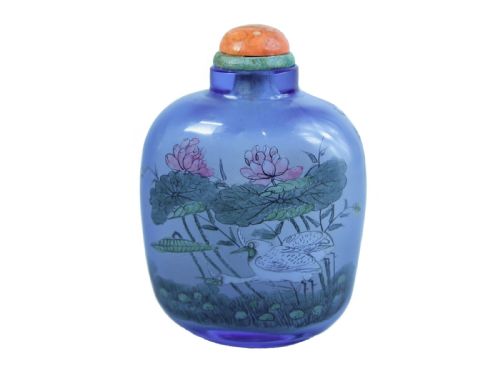 Chinese Large Glass Snuff Bottle C.1900
