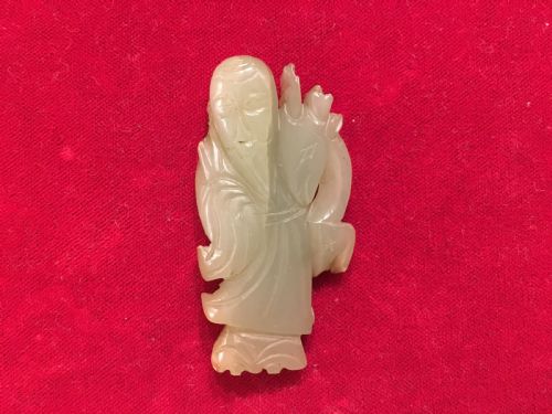 Chinese Jade Carving of a Sage 19th Century
