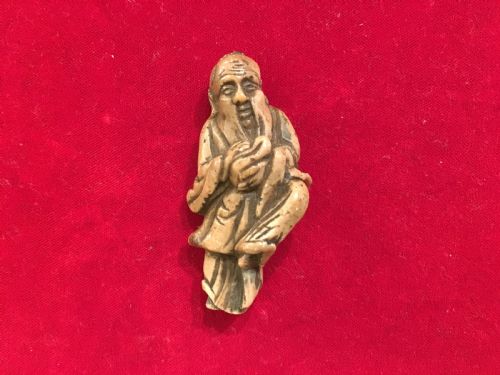 Japanese Soapstone Netsuke of an Immortal 18th Century