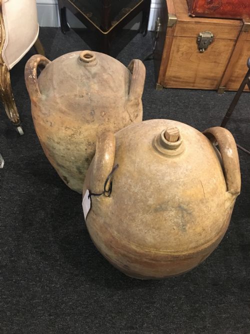 Pair of Original French Oil Pots