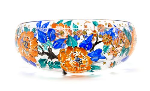 Mazoyer French Art Deco Fruit Bowl Signed C.1920