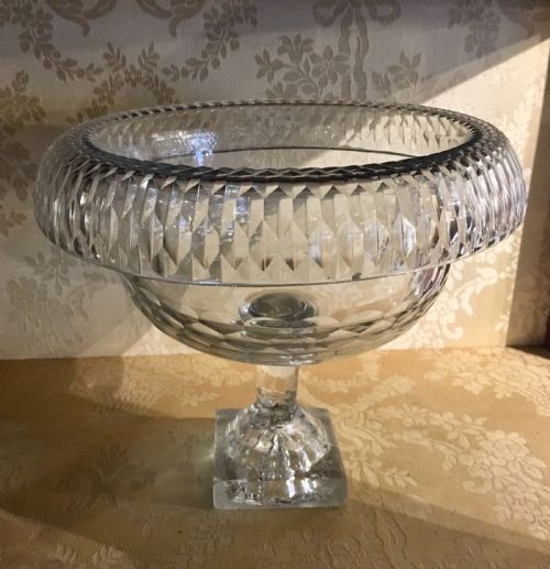 Irish Turn Over Rim Bowl on a Square "Lemon Squeezer" Base C1795
