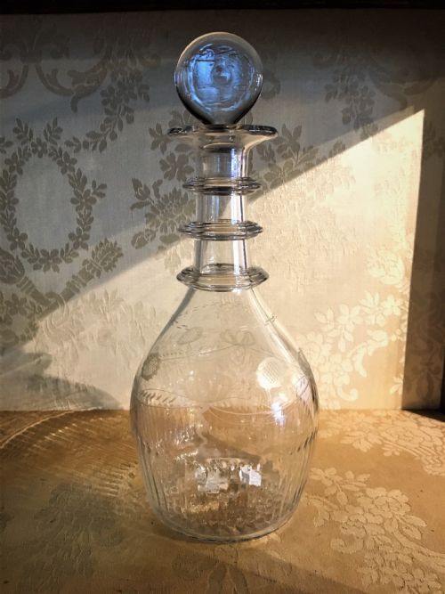 An Irish (Cork) Waterloo Co. Cork with Moulded Flute Base C1815