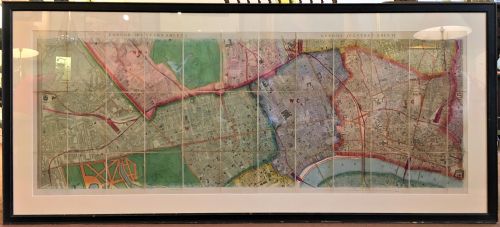 Antique Map of London, Original Map, Original Hand Colour 1860